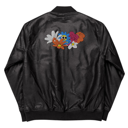 Savvy Leather Bomber Jacket