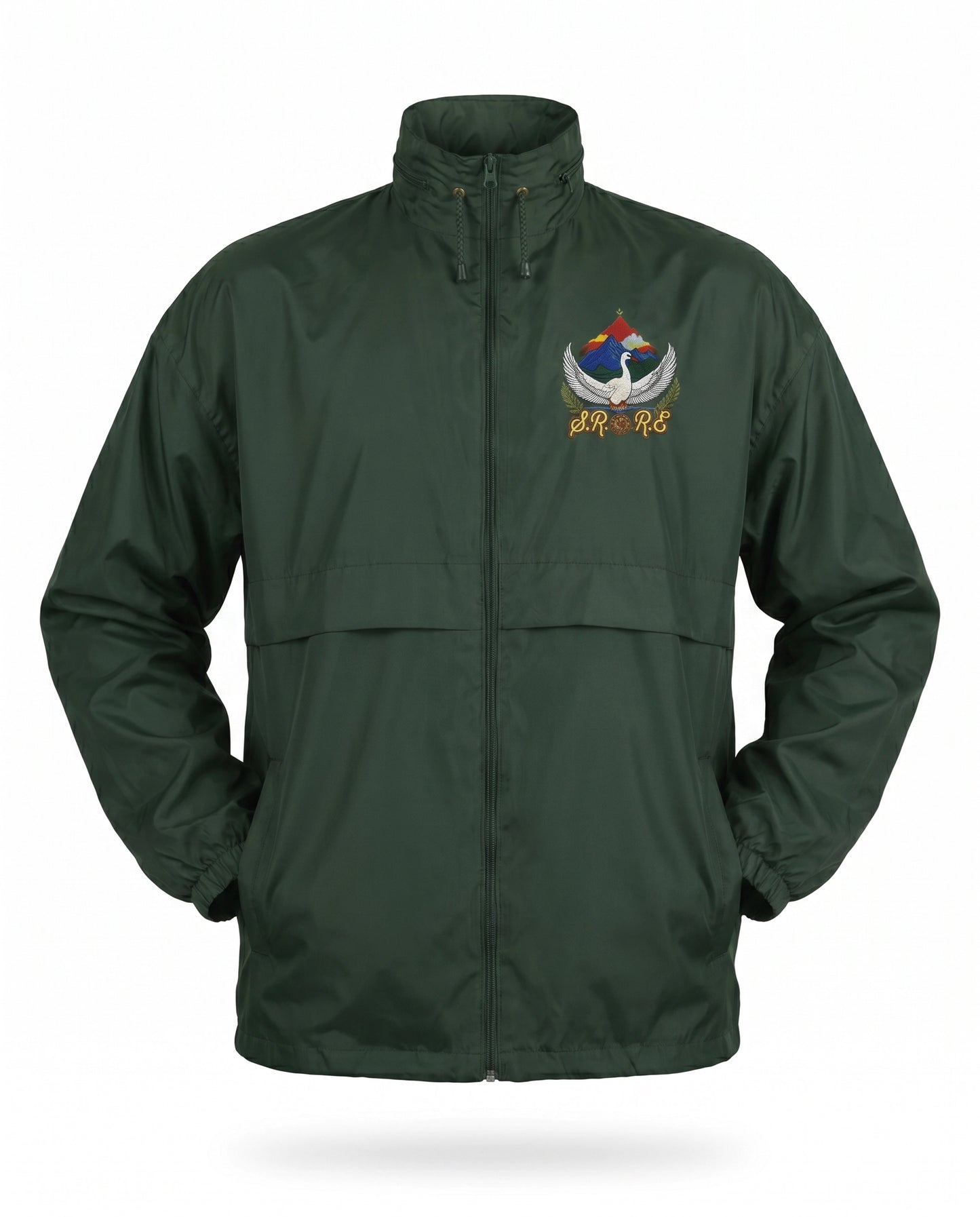 Javelin Ranger Elite Windbreaker - Forest Green - Front - Ghost Mannequin